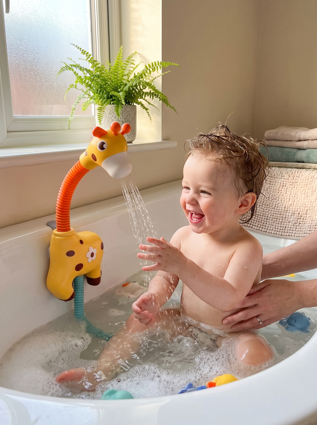 Water Spraying Giraffe Bath Toy lifestyle 3