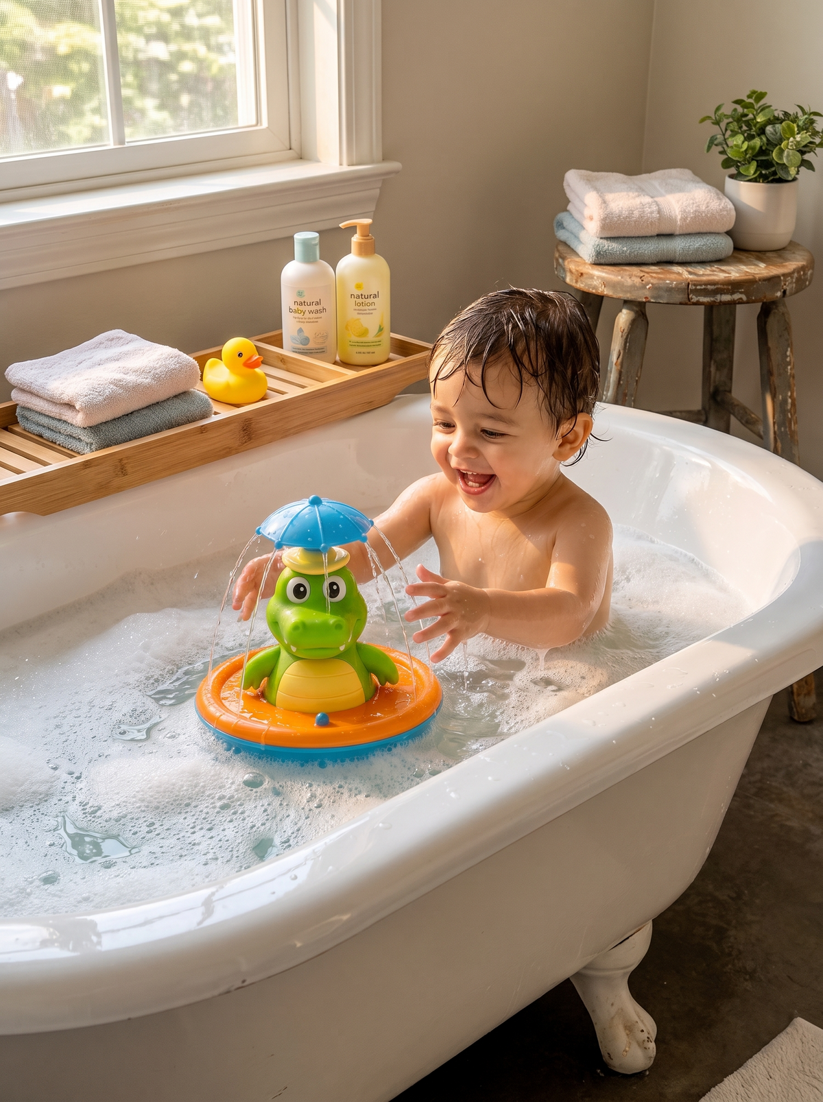 Light Up Spraying Bath Toy lifestyle 3