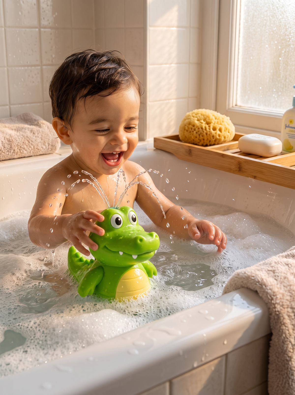 Light Up Spraying Bath Toy lifestyle 2