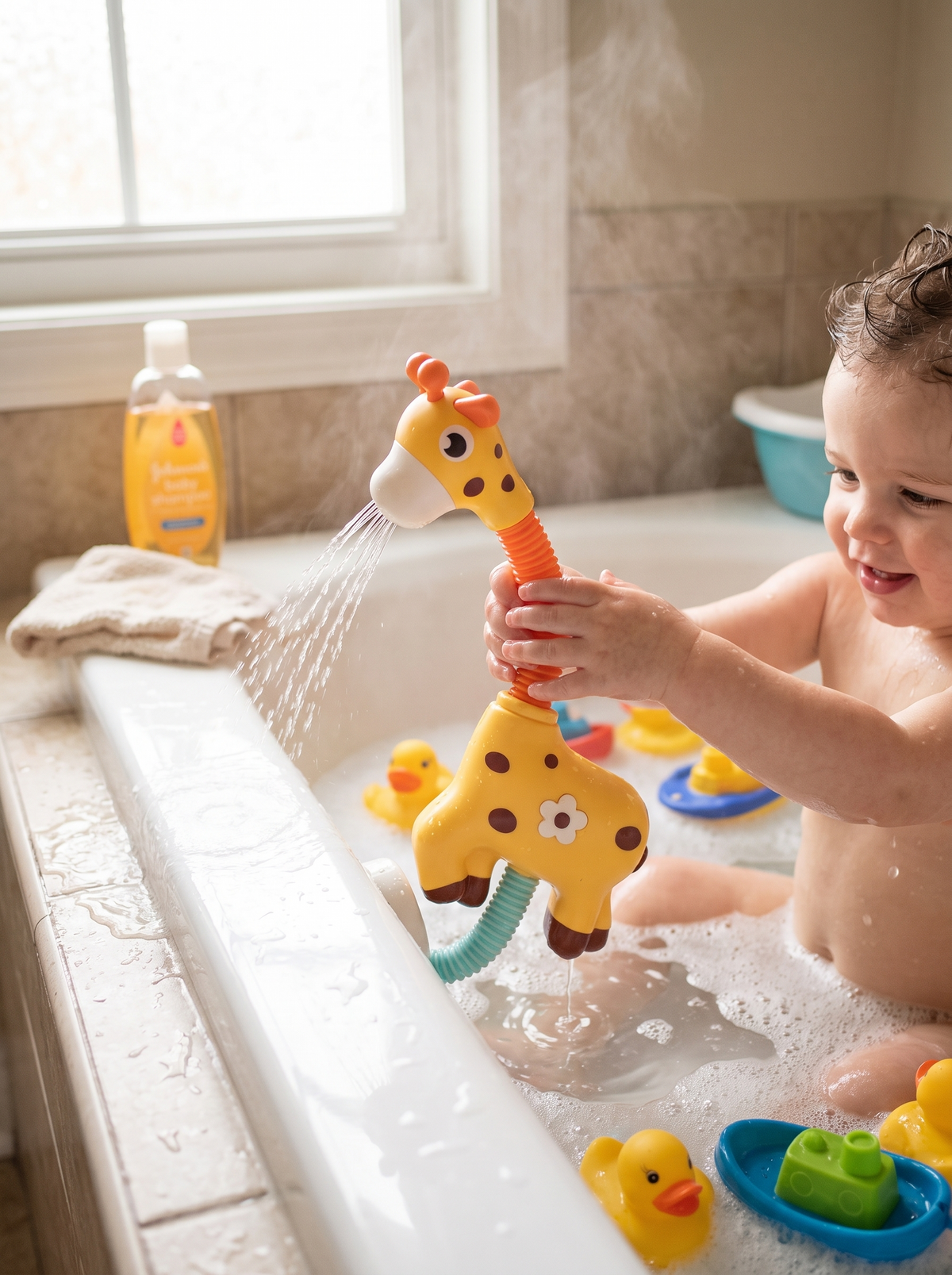 Water Spraying Giraffe Bath Toy lifestyle 1