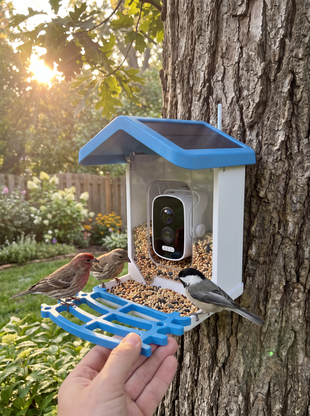 Solar Bird Feeder Camera lifestyle 3