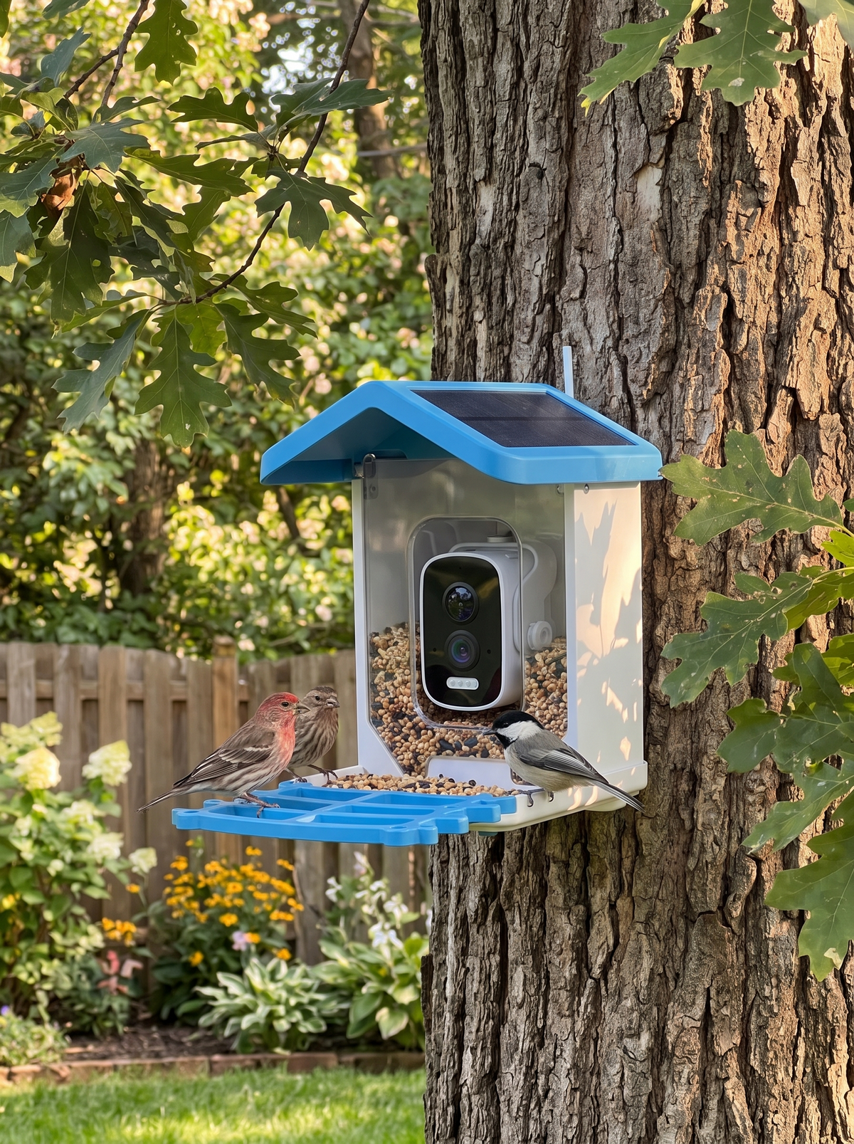 Solar Bird Feeder Camera lifestyle 1