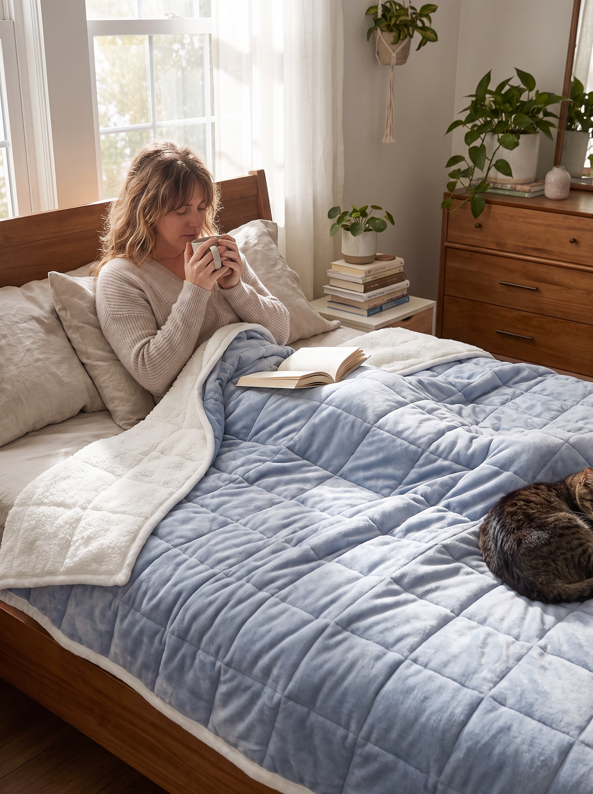 Soft Flannel Winter Throw lifestyle 1