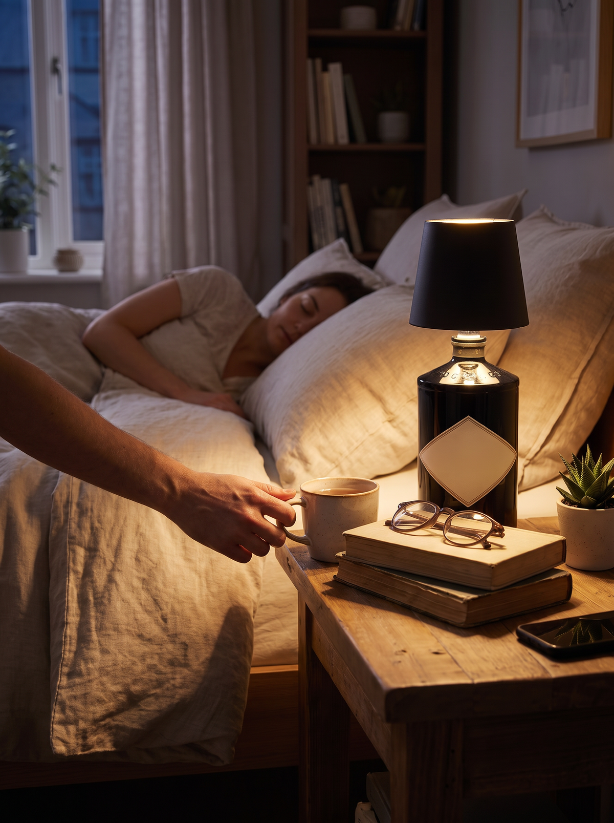LED Bottle Table Lamp lifestyle 1