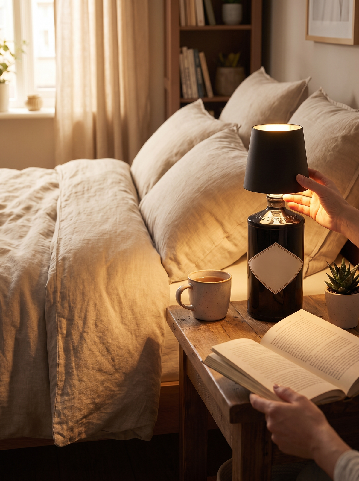 LED Bottle Table Lamp lifestyle 2