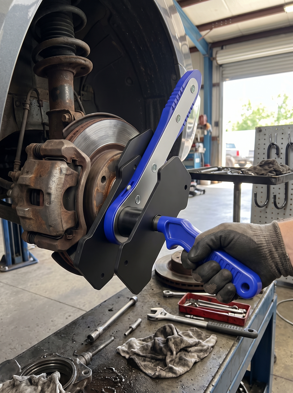Ratcheting Brake Caliper Tool lifestyle 2