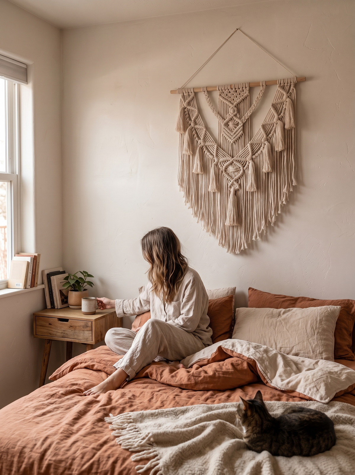 Handcrafted Macrame Wall Hanging lifestyle 1