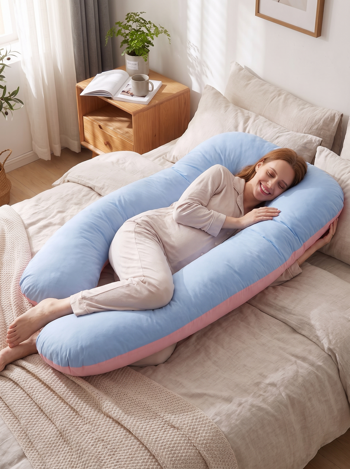 Pregnancy Side Sleeper Body Pillow lifestyle 1