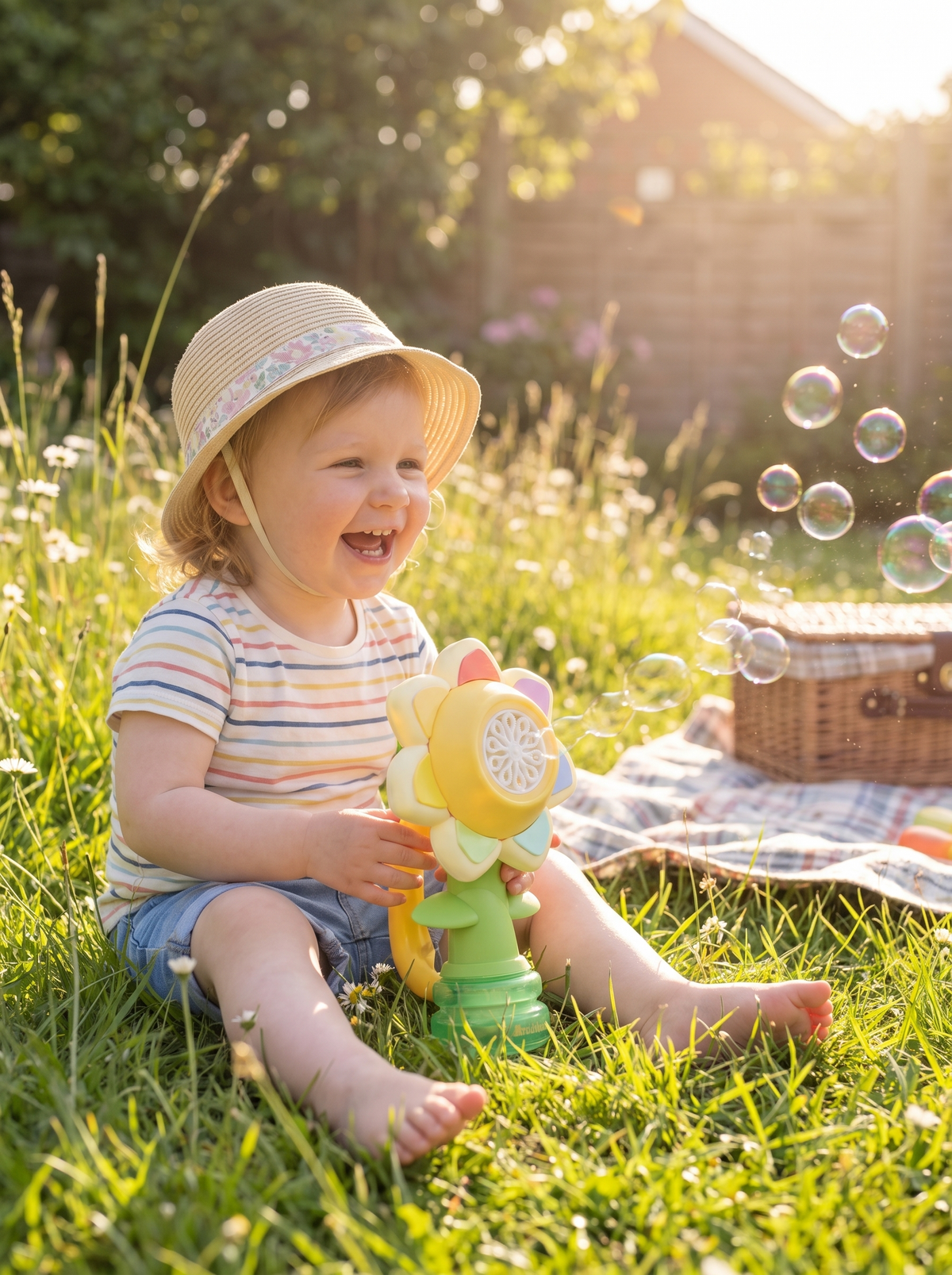Flower Bubble Machine Toy lifestyle 2