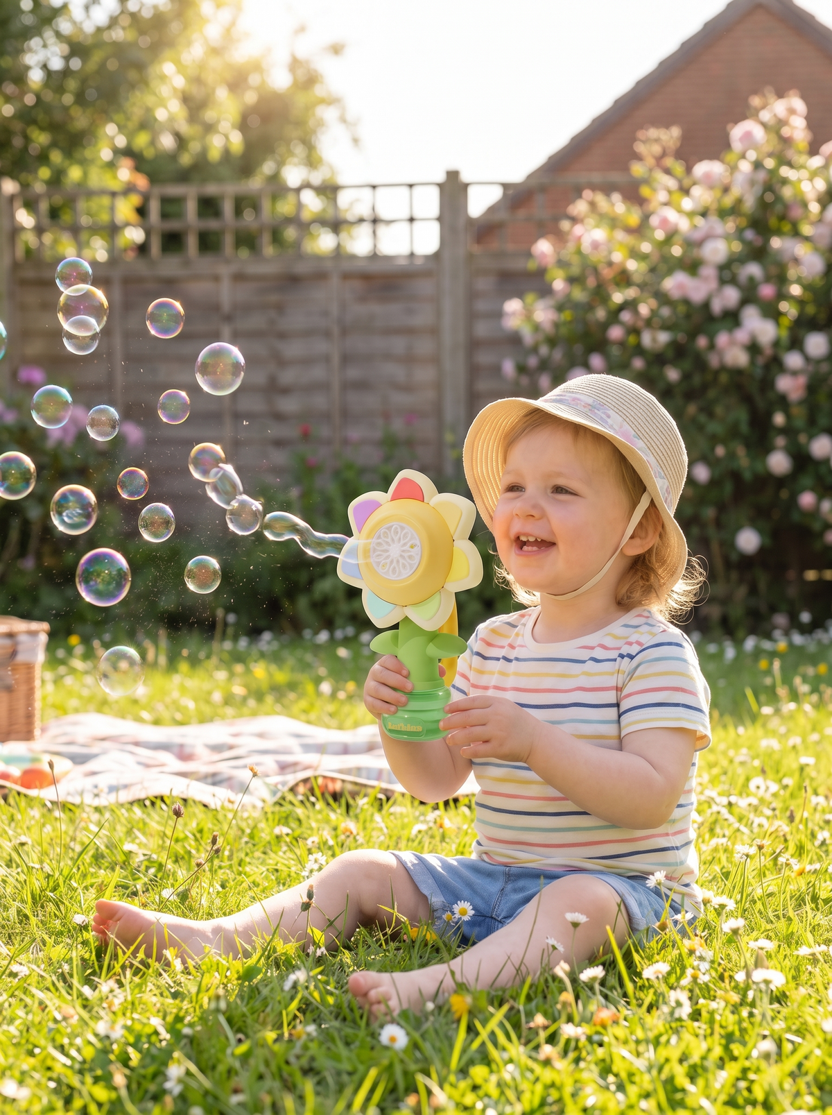 Flower Bubble Machine Toy lifestyle 3