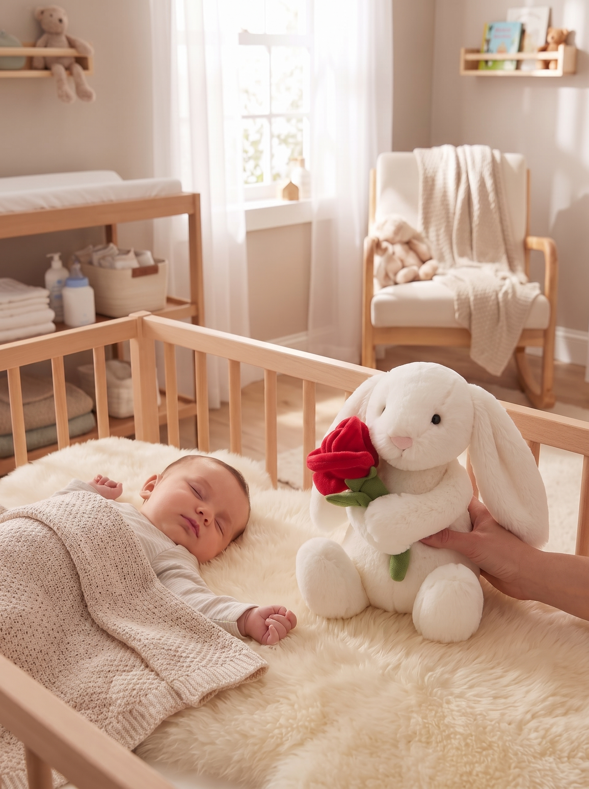 Bunnycat Soft Rabbit Plush Set lifestyle 1