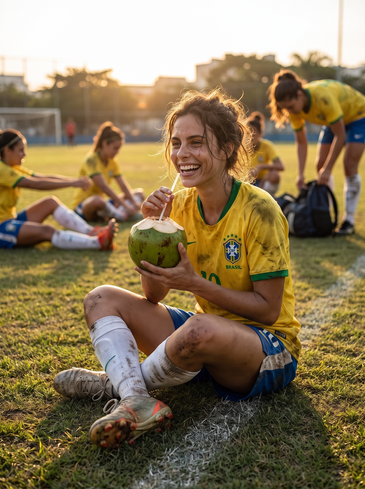 Brazil Flag Neck Gaiter lifestyle 3