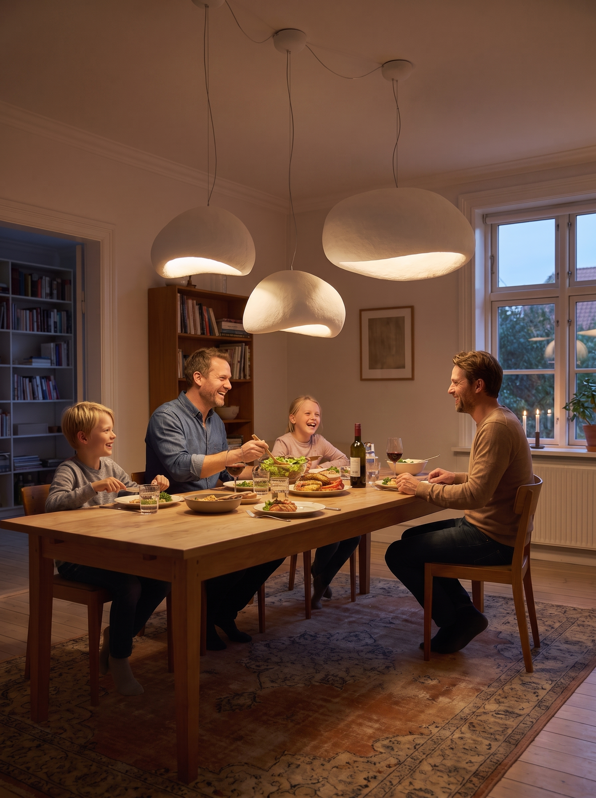Zenith Glow LED Chandelier lifestyle 1
