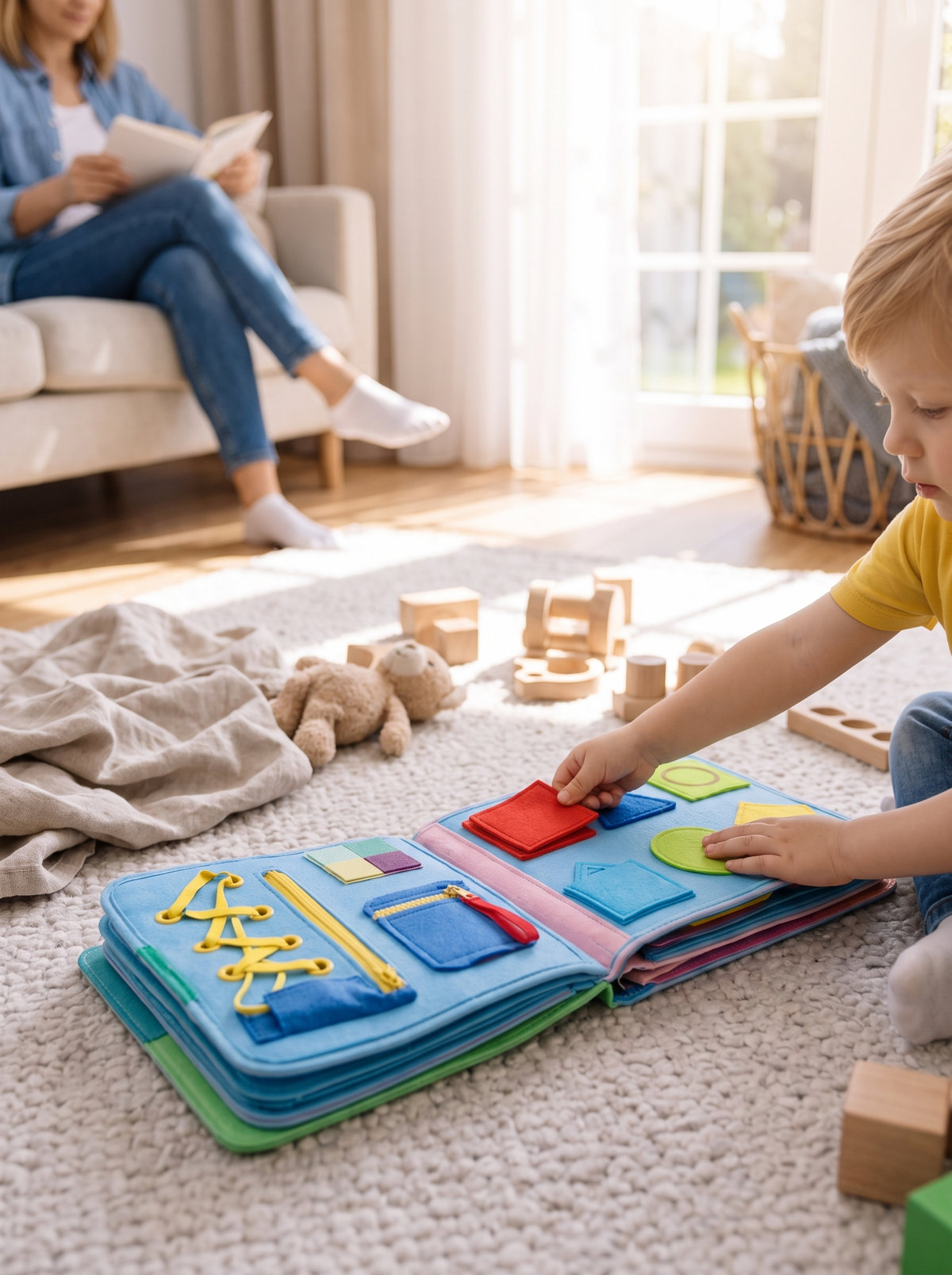 Montessori Felt Busy Book lifestyle 2