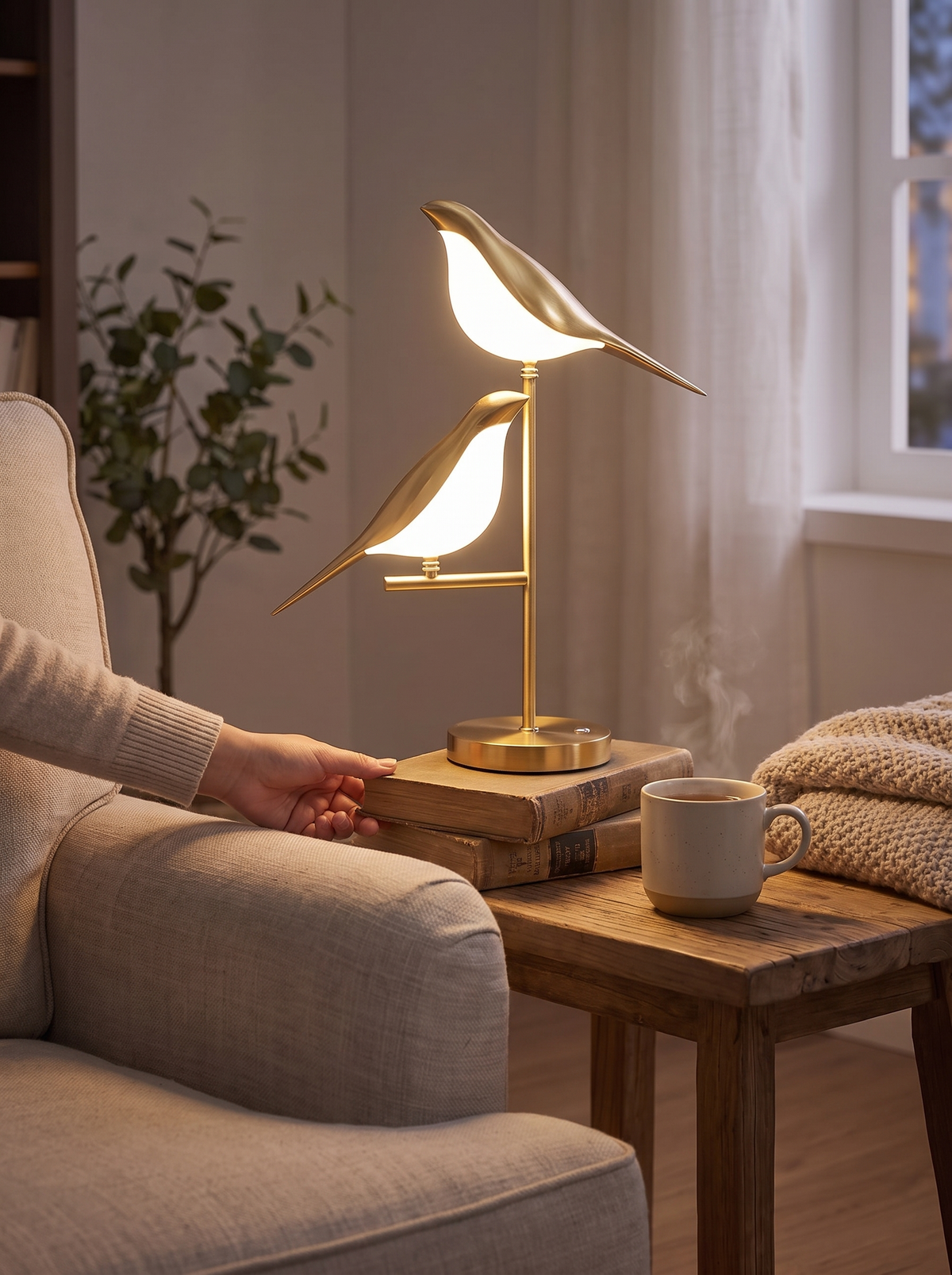 Golden Birdlight Wall Sconce lifestyle 1