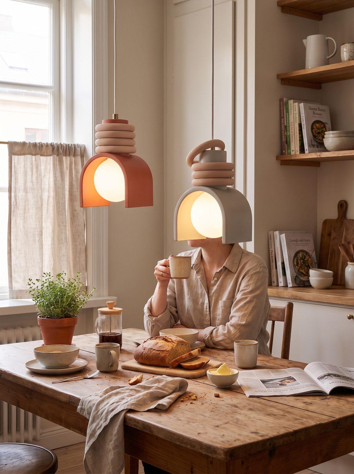 Wabi-Sabi Resin Pendant Light lifestyle 1