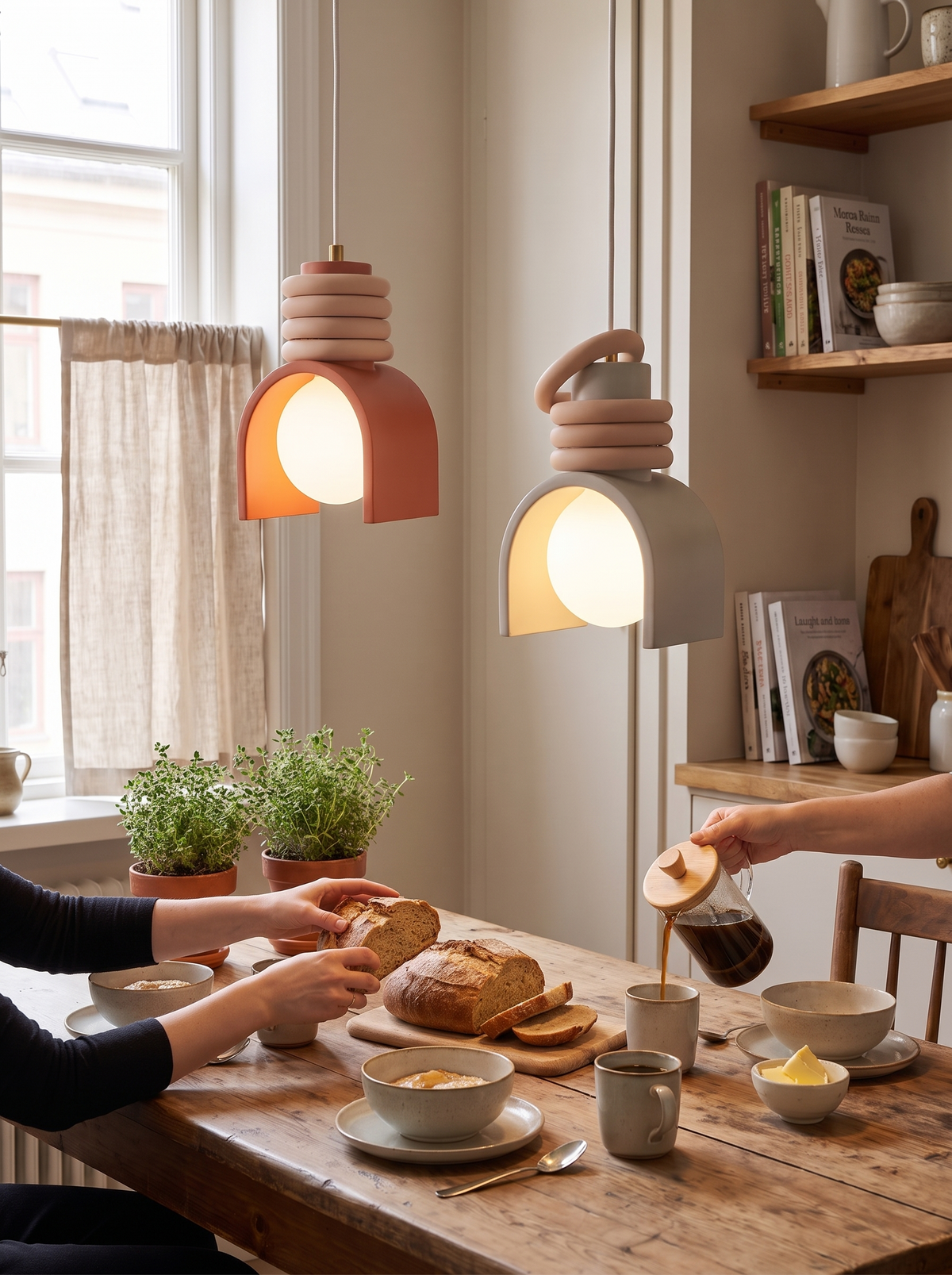 Wabi-Sabi Resin Pendant Light lifestyle 2