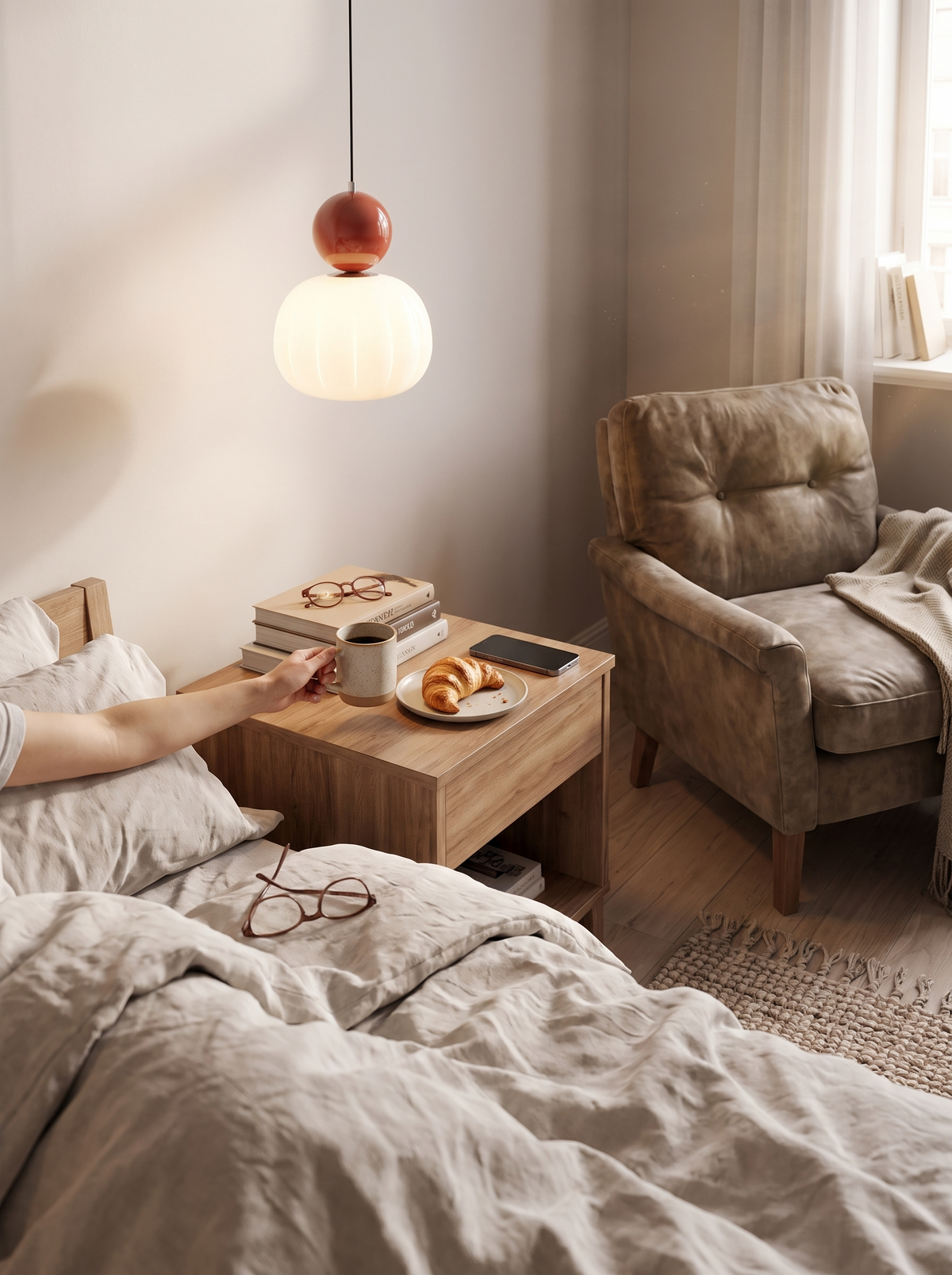 Nordic Pumpkin Pendant Light lifestyle 3