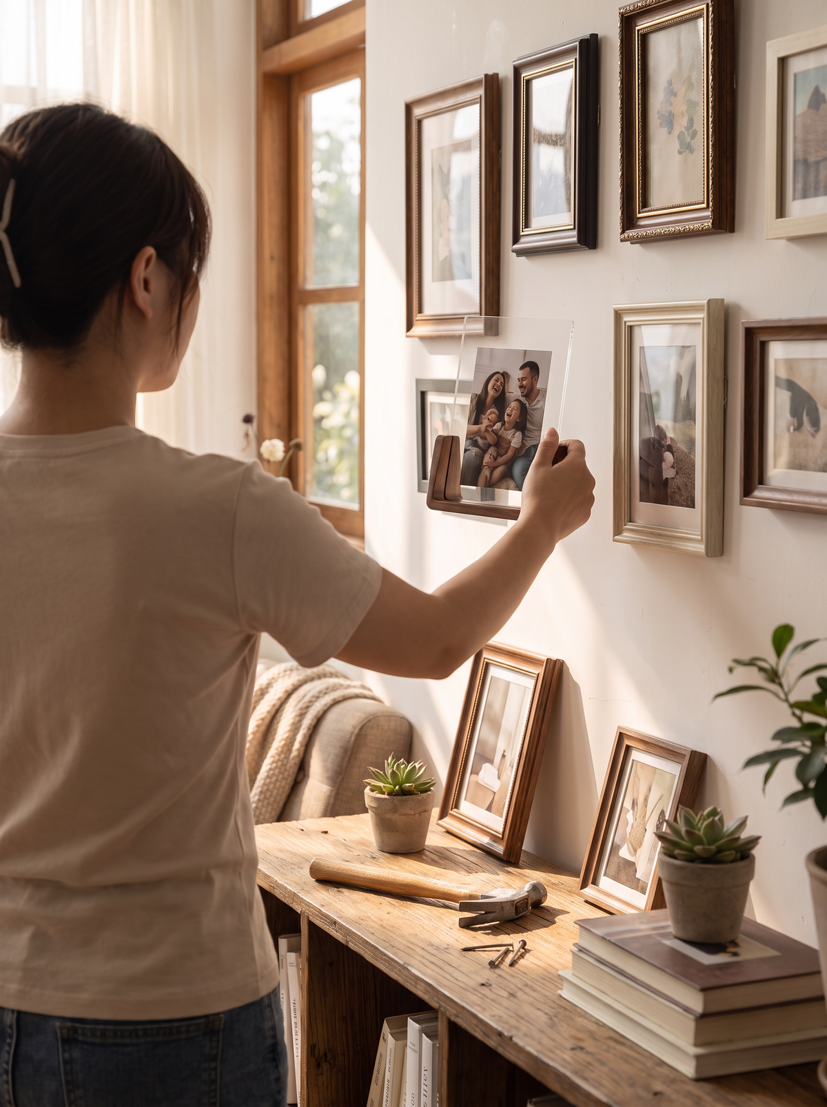 U-Shaped Acrylic Photo Frame lifestyle 3
