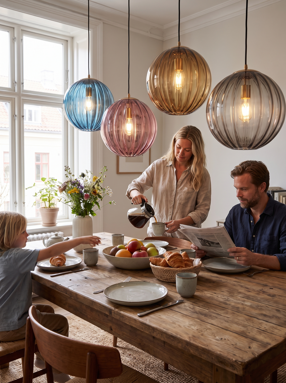 Modern Glass Ball Pendant lifestyle 1