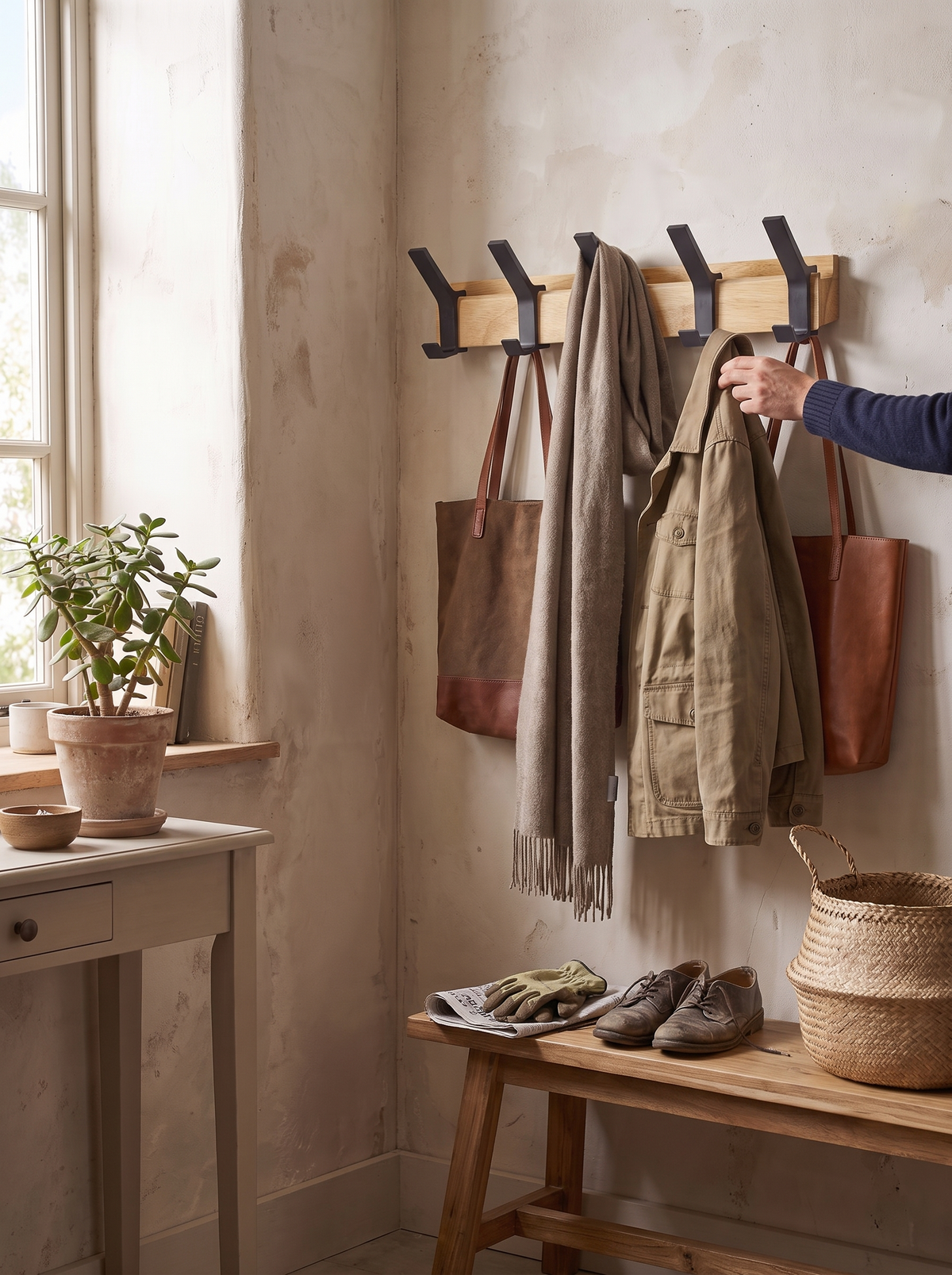 Nordic Dual Hook Coat Rack lifestyle 3