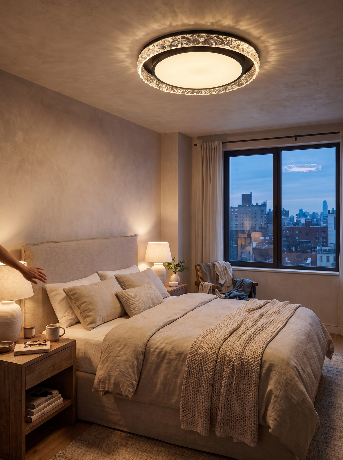 Crystal Halo LED Ceiling Light lifestyle 1