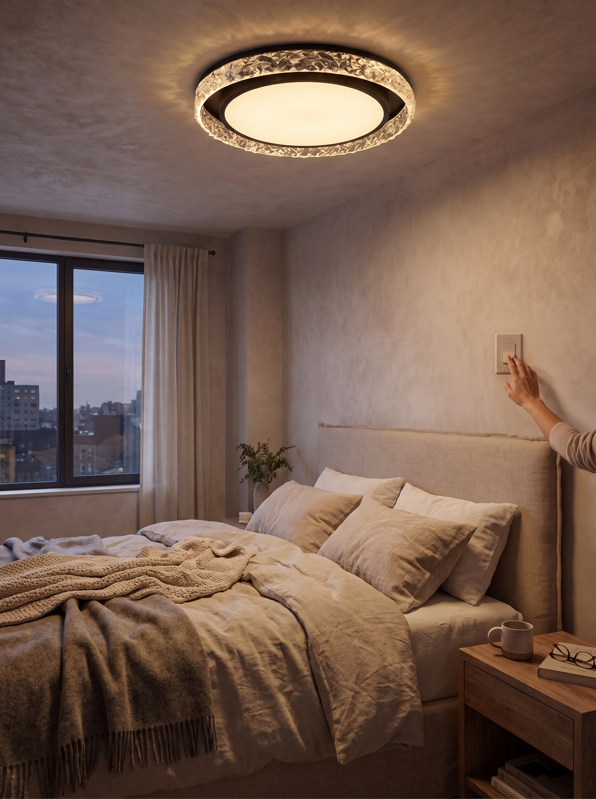 Crystal Halo LED Ceiling Light lifestyle 3