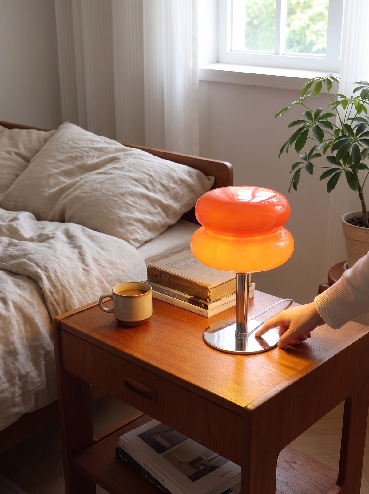 Italian Designer Glass Lamp lifestyle 1
