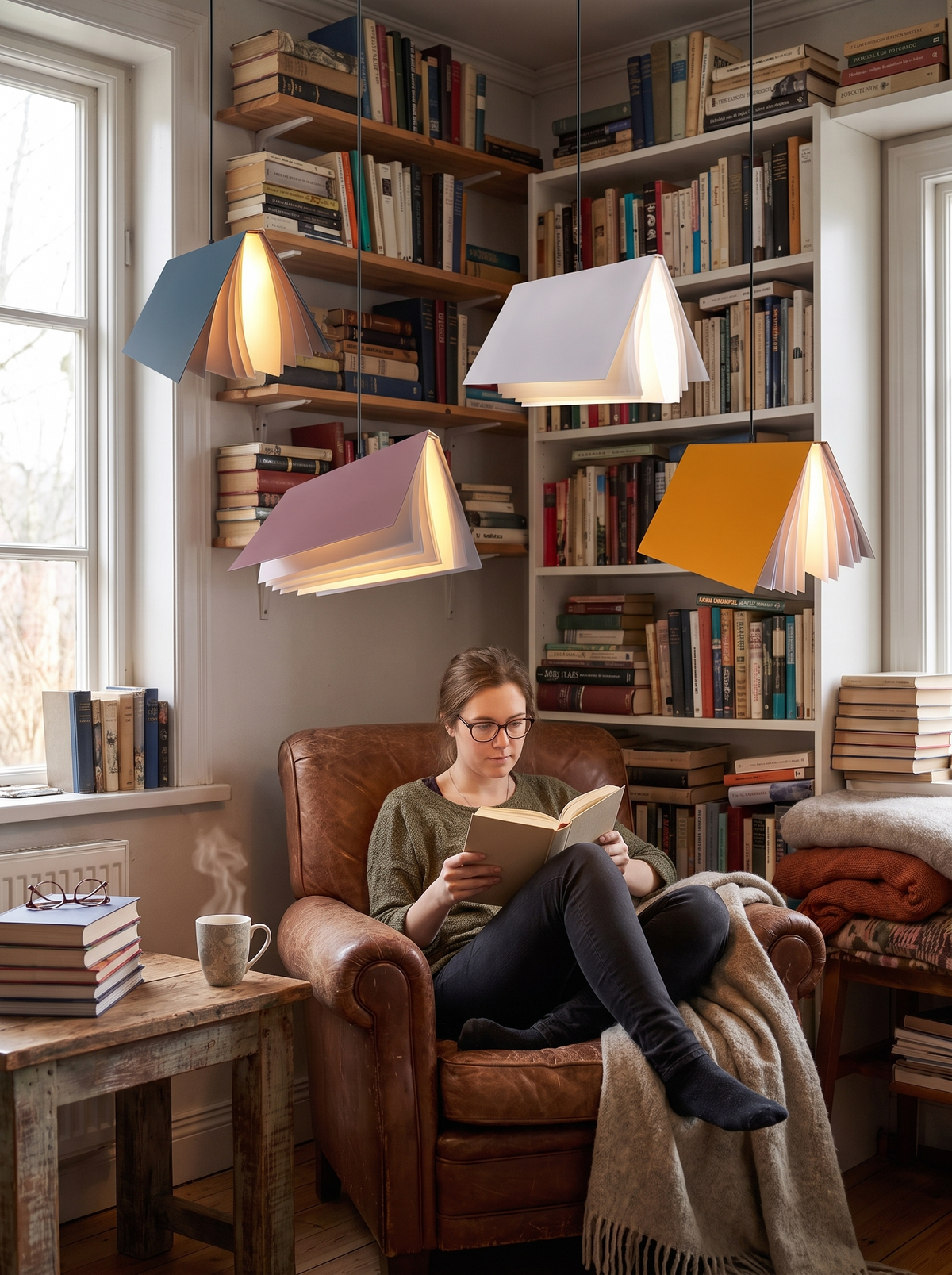 Flying Book Pendant Light lifestyle 2