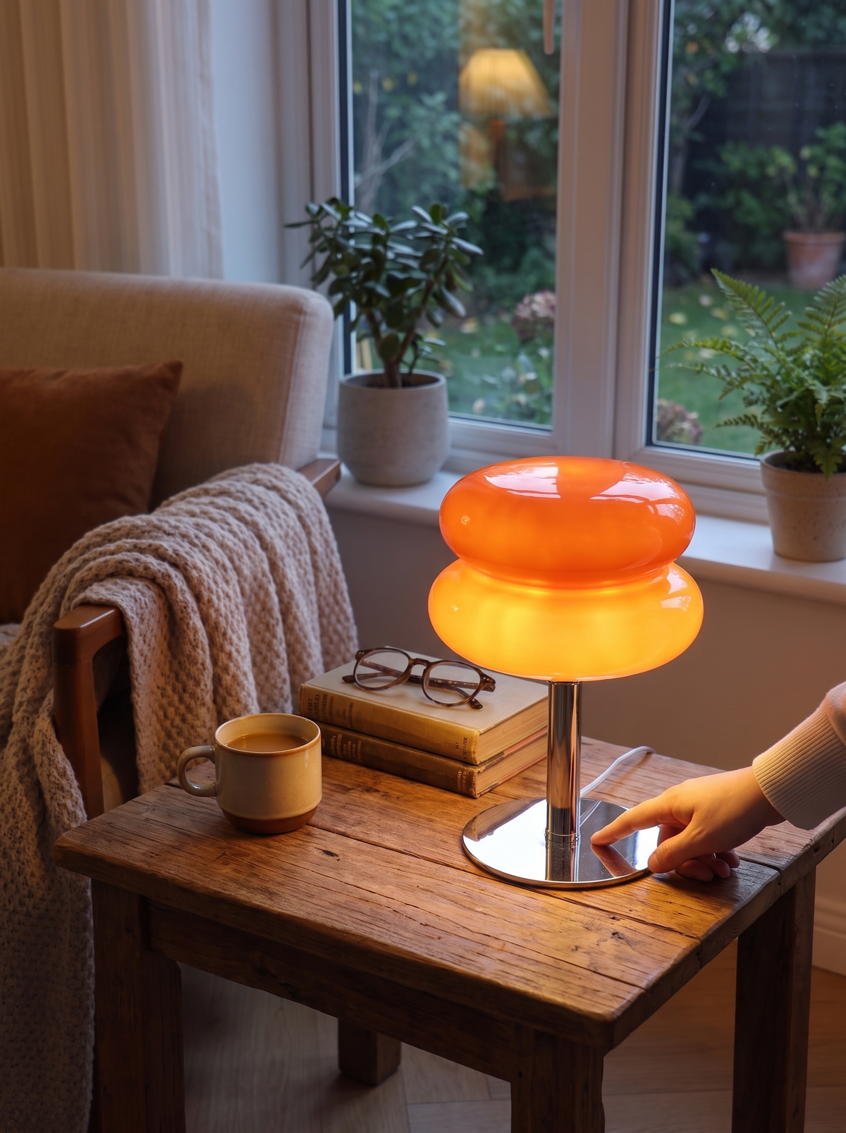Italian Designer Glass Lamp lifestyle 2