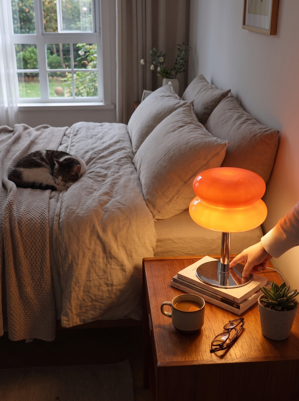 Italian Designer Glass Lamp lifestyle 3