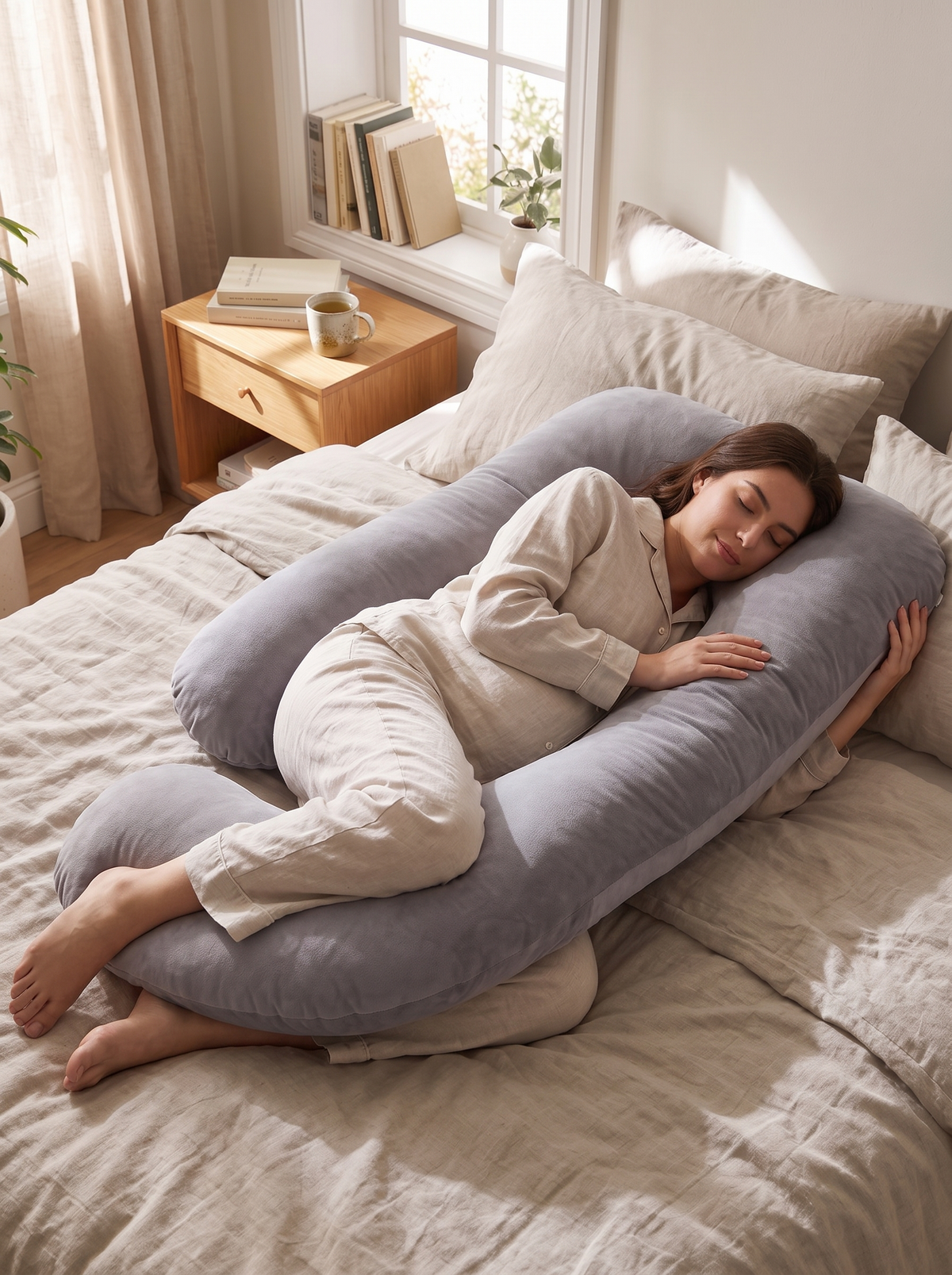 U Shape Pregnancy Body Pillow lifestyle 2