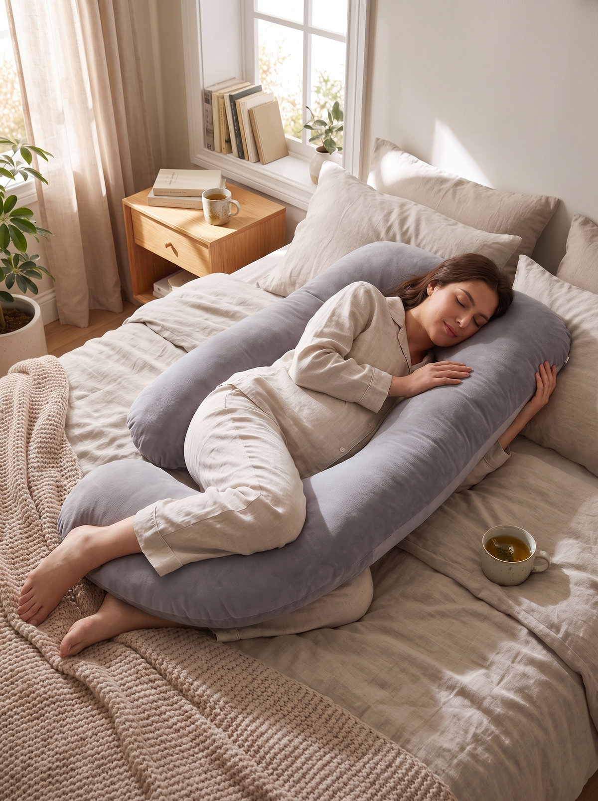 U Shape Pregnancy Body Pillow lifestyle 1
