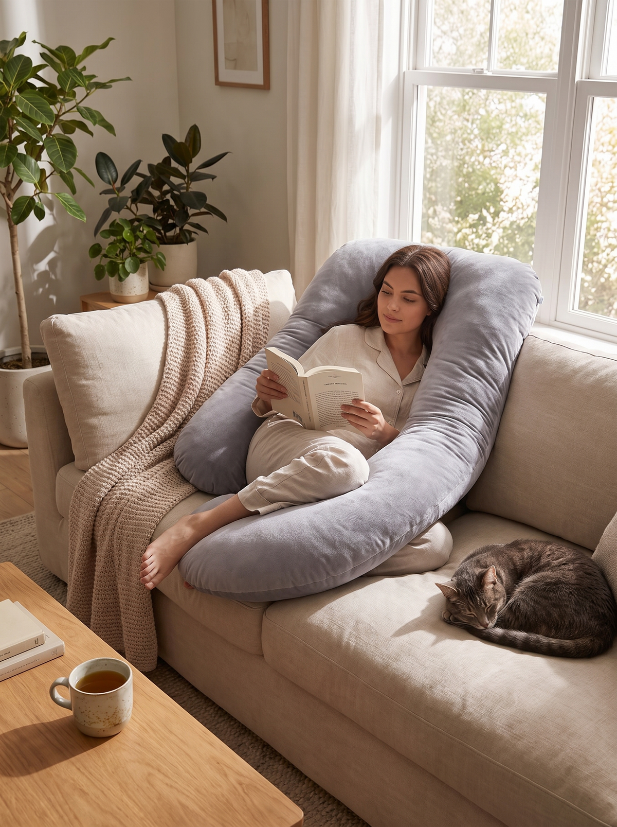 U Shape Pregnancy Body Pillow lifestyle 3