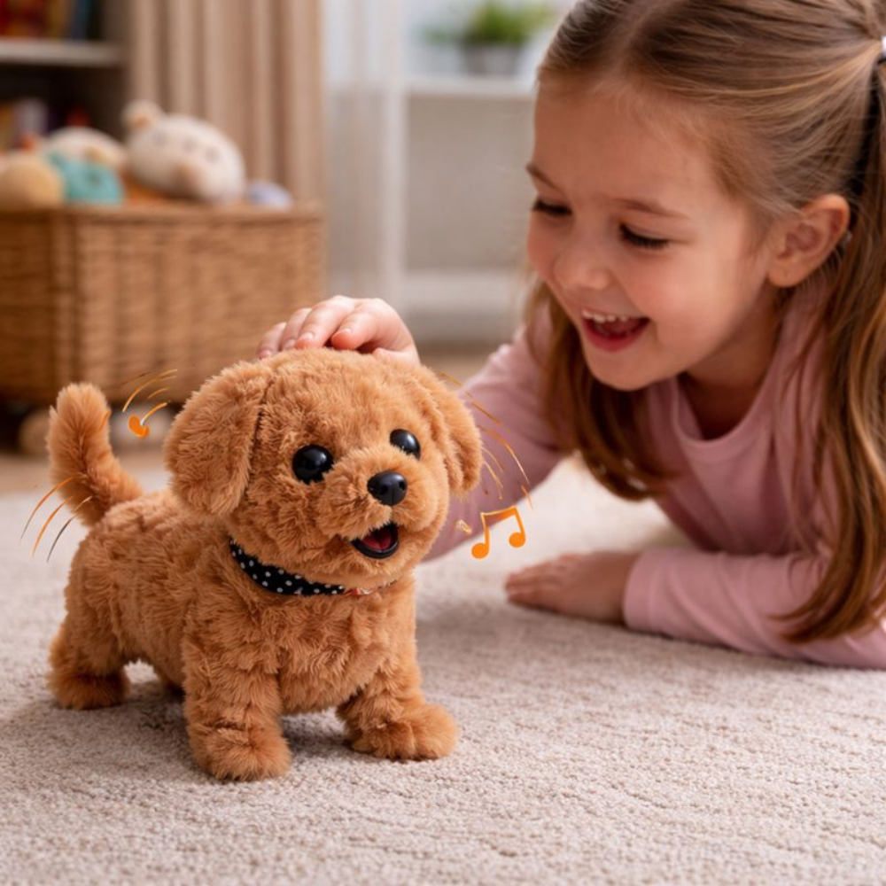 Realistic Walking Robot Plush Puppy