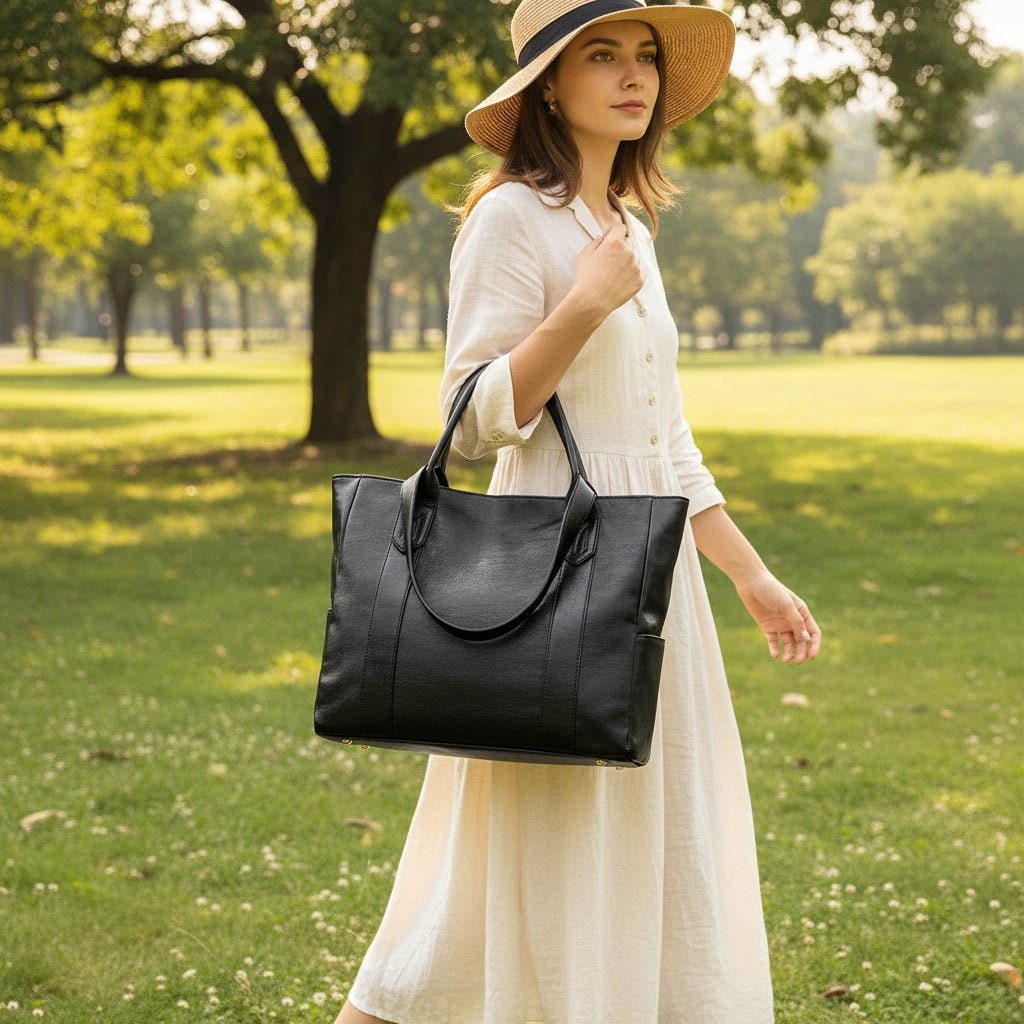Leather Shoulder Bag Tote