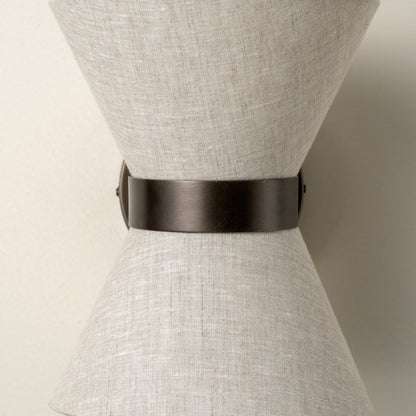 Bronze and Linen Wall Light