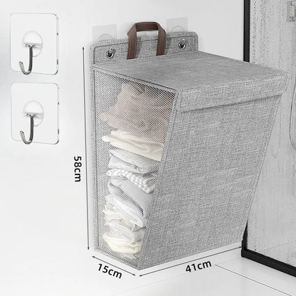Wallora Foldable Wall-Mounted Laundry Basket