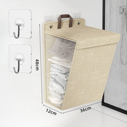 Wallora Foldable Wall-Mounted Laundry Basket