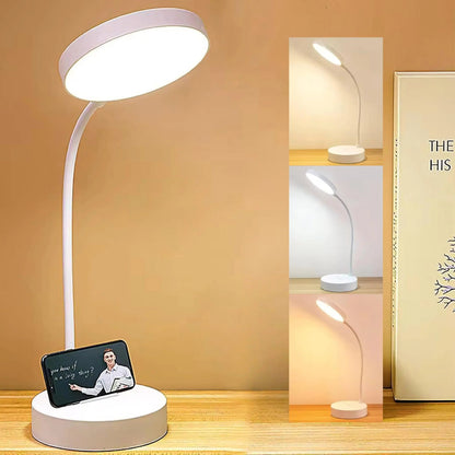 Cozy Crest Swan-Neck LED Desk Lamp with USB Port - Flexible Gooseneck Task Light for Home Office, Study & Bedside