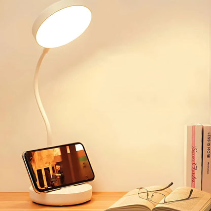 Cozy Crest Swan-Neck LED Desk Lamp with USB Port - Flexible Gooseneck Task Light for Home Office, Study & Bedside