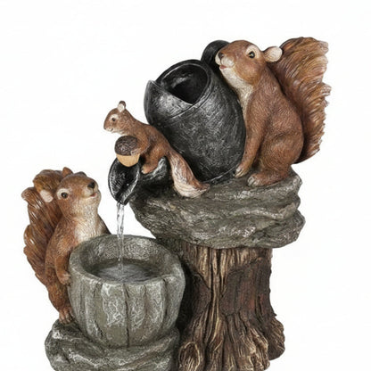 Solar Garden Birdbath Fountain