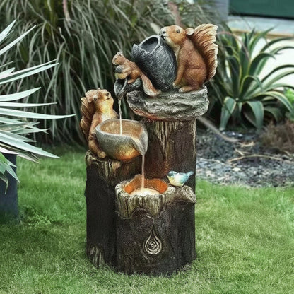 Solar Garden Birdbath Fountain