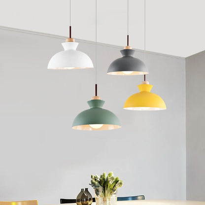 Scandinavian Metal Dome Pendant Light