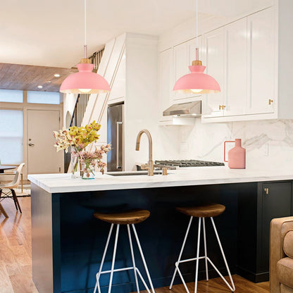Scandinavian Metal Dome Pendant Light