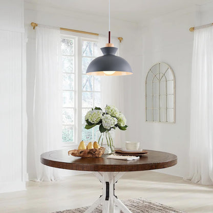 Scandinavian Metal Dome Pendant Light