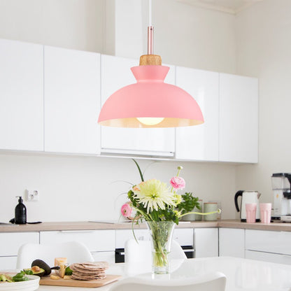 Scandinavian Metal Dome Pendant Light