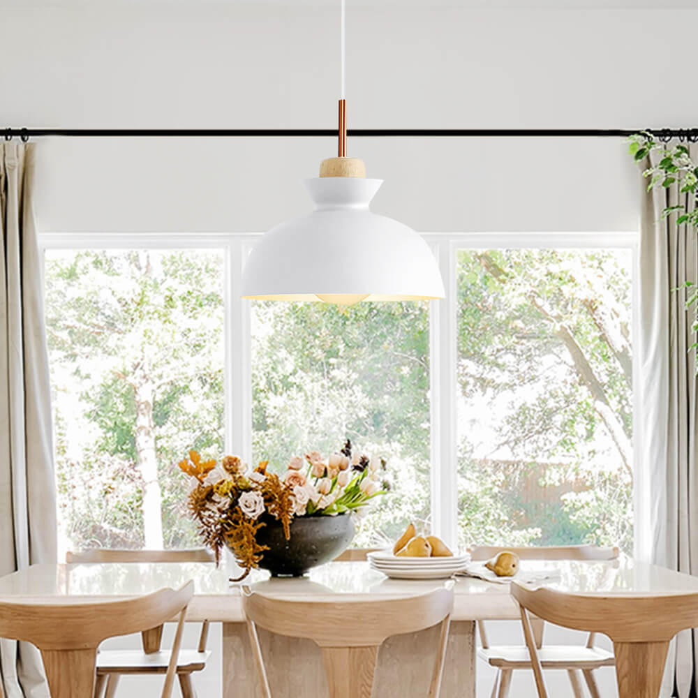 Scandinavian Metal Dome Pendant Light