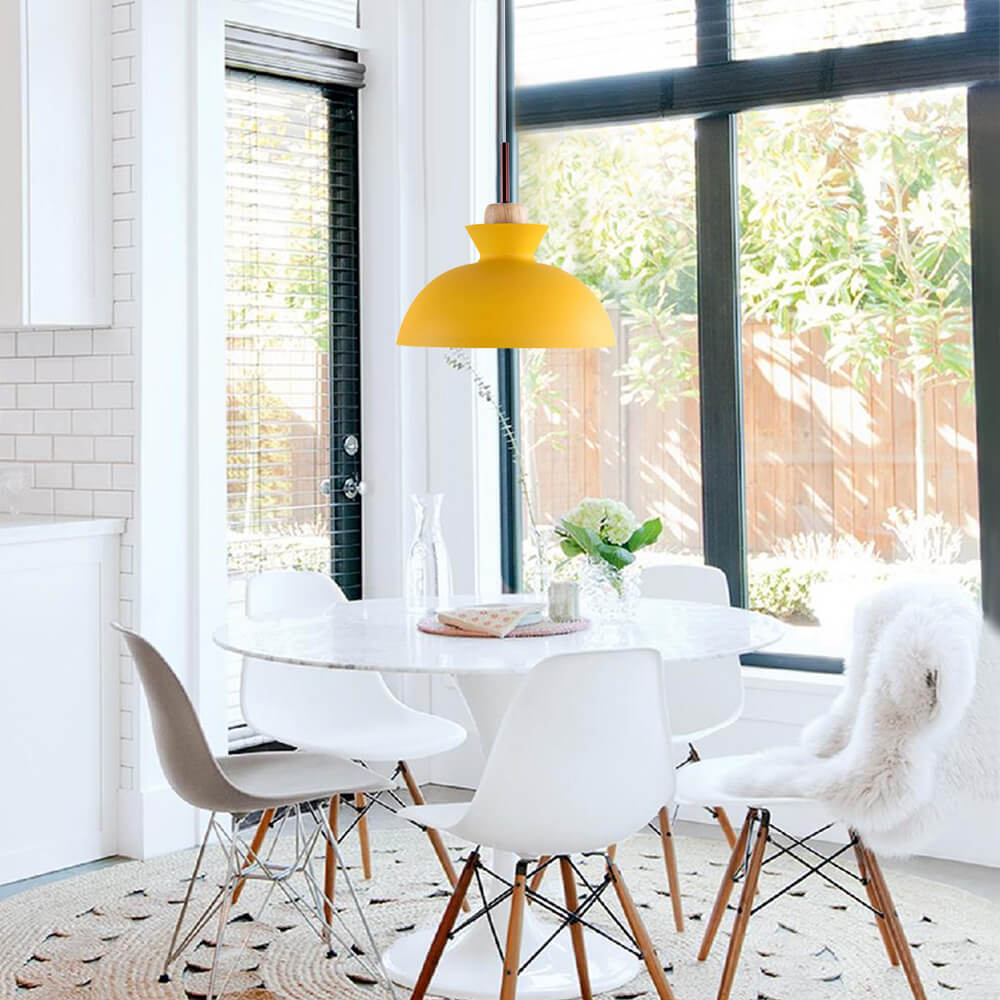 Scandinavian Metal Dome Pendant Light