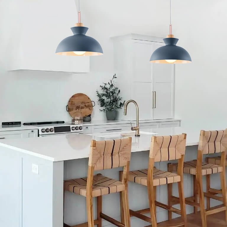 Scandinavian Metal Dome Pendant Light